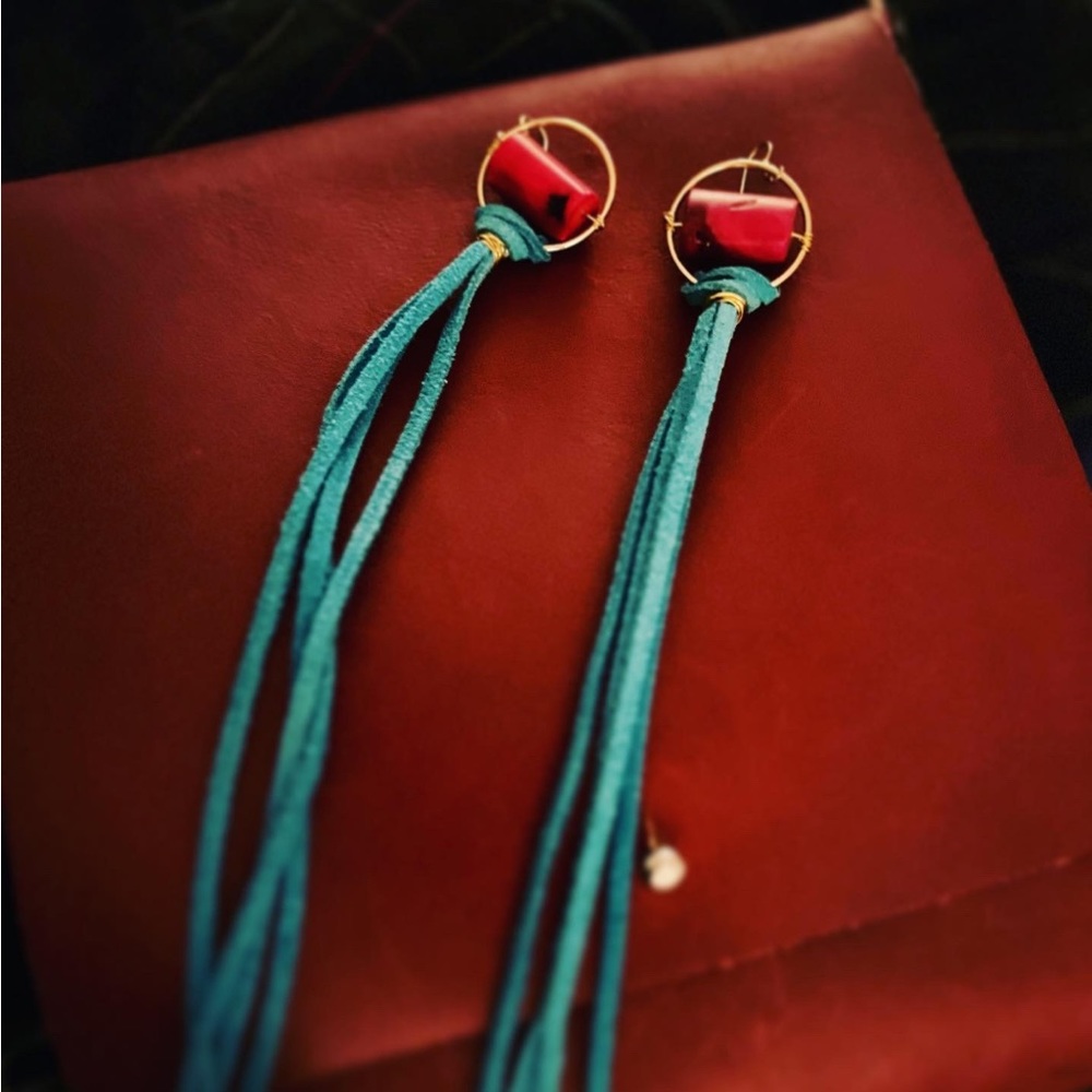 Handmade Leather earrings
